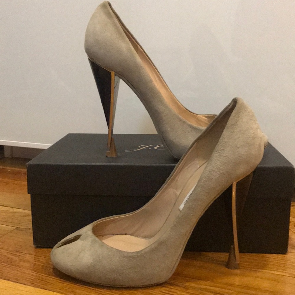 DIANE VON FURSTENBERG | Peep Toe Heels sz 9